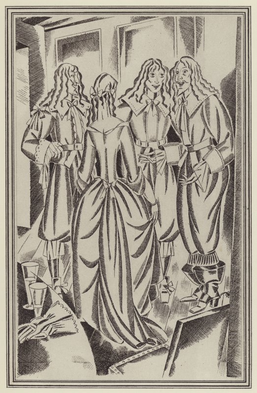 Illustration for Moll Flanders by Daniel Defoe by John Austen