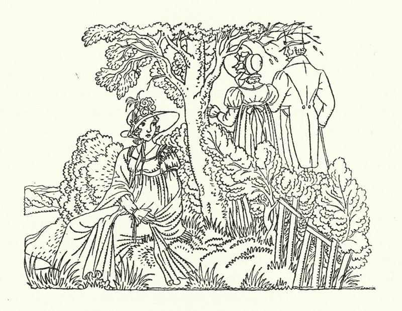 Illustration for Persuasion by Jane Austen by John Austen