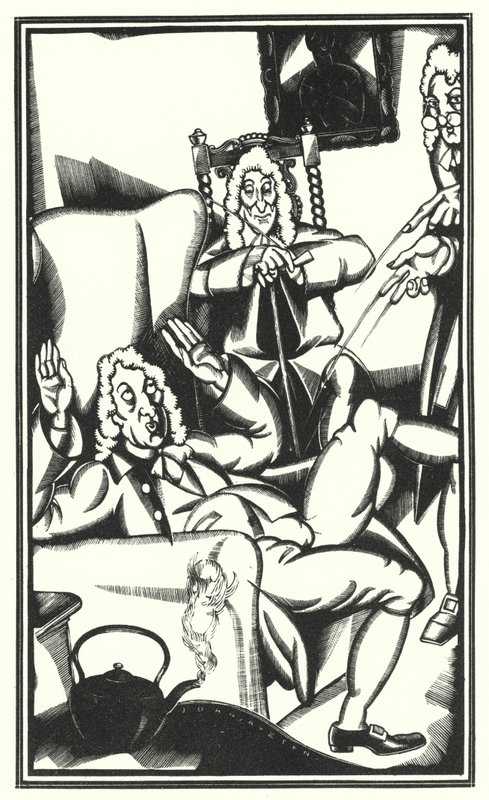 Illustration for Tristram Shandy by Laurence Sterne by John Austen