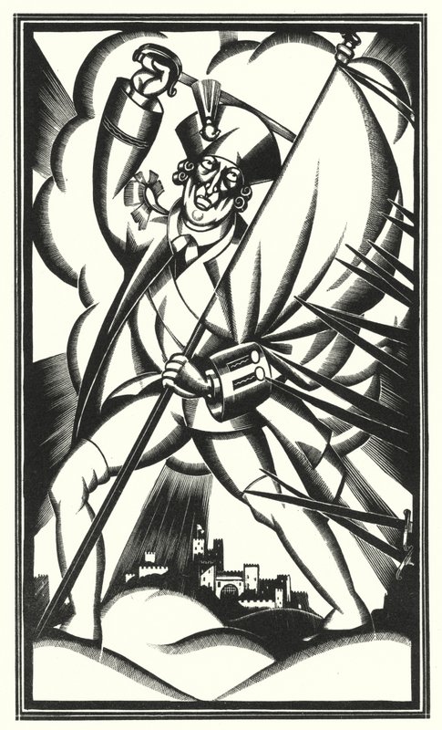 Illustration for Tristram Shandy by Laurence Sterne by John Austen
