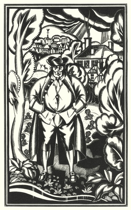 Illustration for Tristram Shandy by Laurence Sterne by John Austen