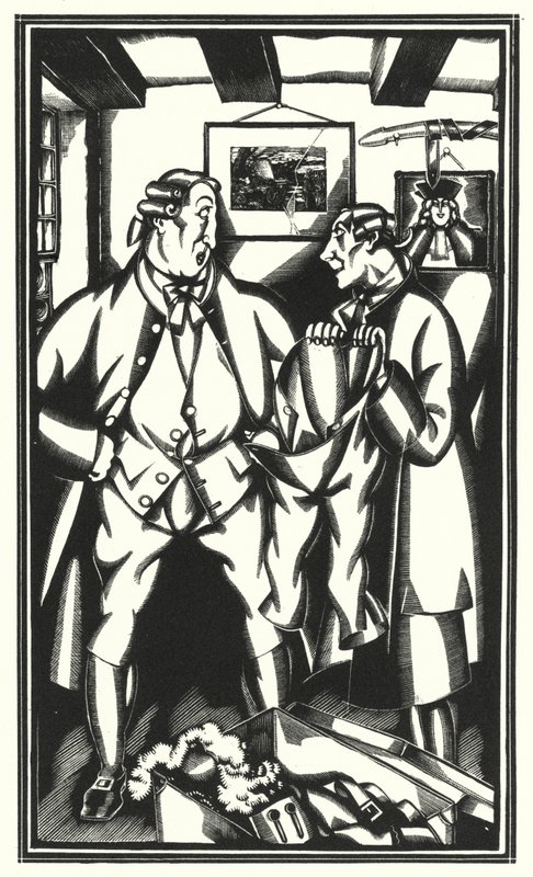Illustration for Tristram Shandy by Laurence Sterne by John Austen