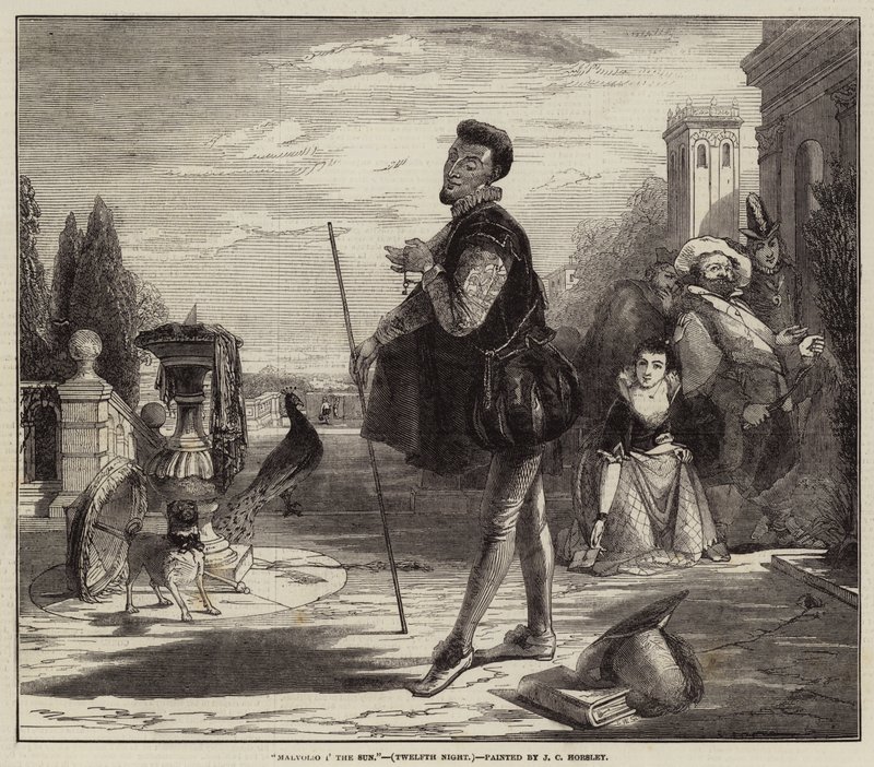 Malvolio in the Sun, Twelfth Night by John Callcott Horsley