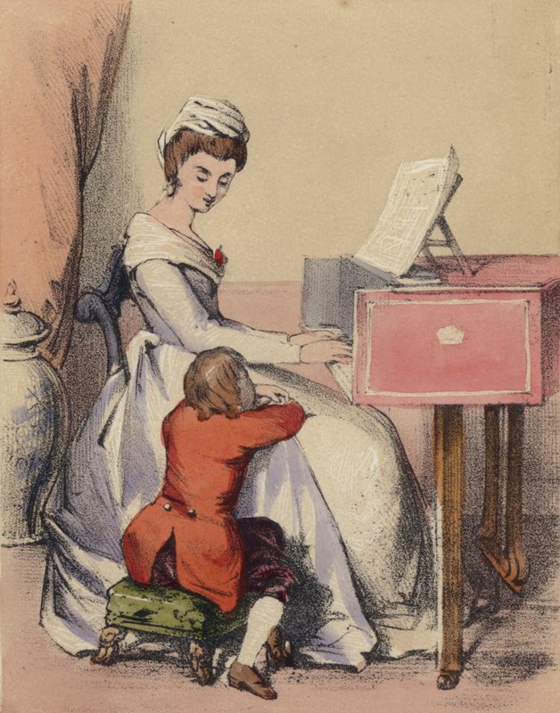 Marie Antoinette Singing to the Dauphin, Son of King Louis XVI by John Callcott Horsley