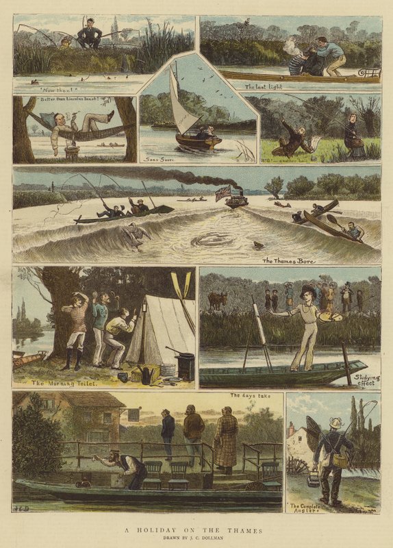 A Holiday on the Thames by John Charles (after) Dollman
