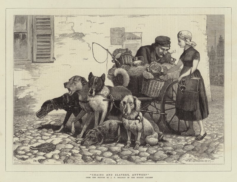 Chains and Slavery, Antwerp by John Charles (after) Dollman