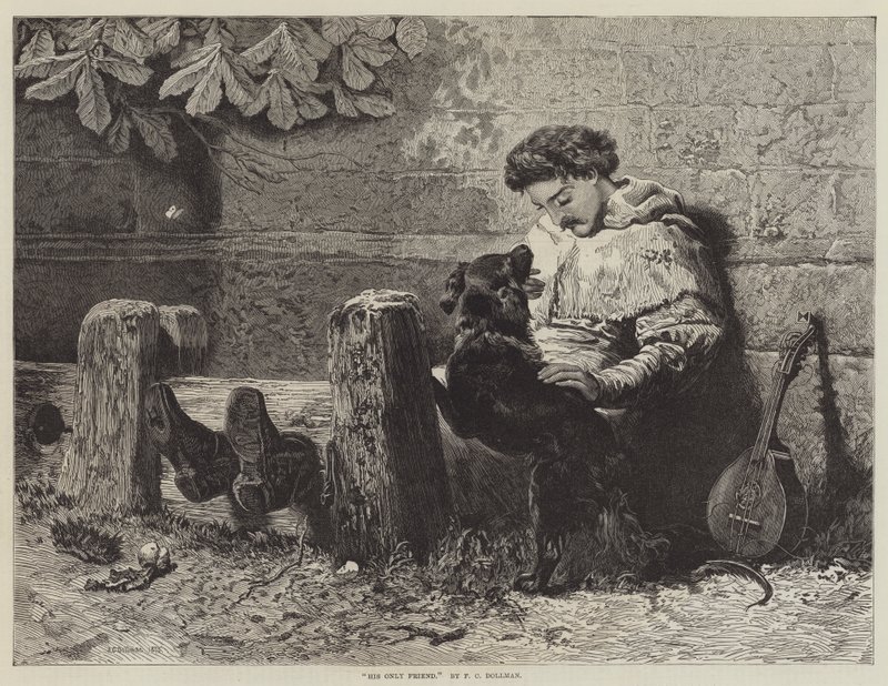 His Only Friend by John Charles Dollman