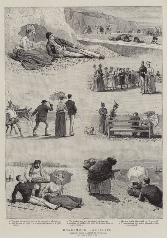 Honeymoon Hardships by John Charles Dollman