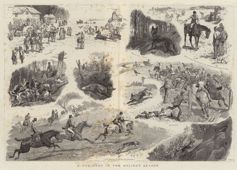 A Fox-Hunt in the Holiday Season by John Charlton