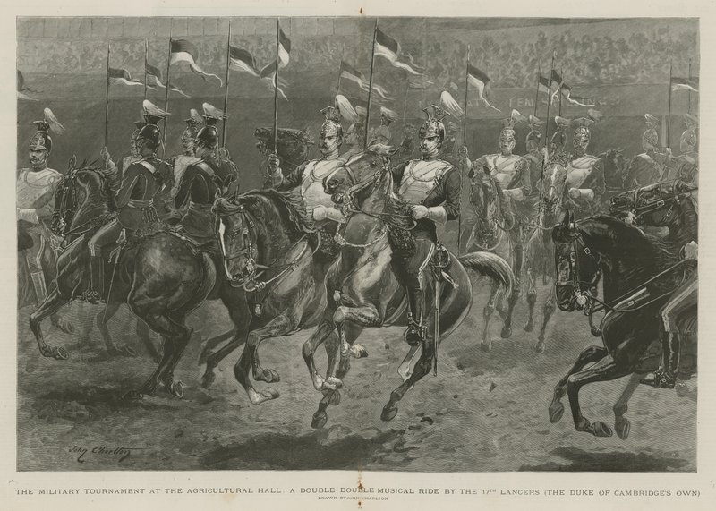 A double double musical ride by the 17th Lancers by John Charlton