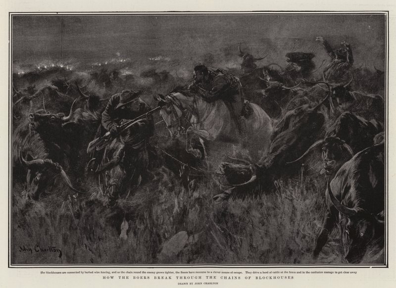 How the Boers Break Through the Chains of Blockhouses by John Charlton