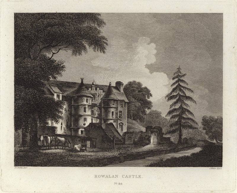 Rowallan Castle by John Claude Nattes