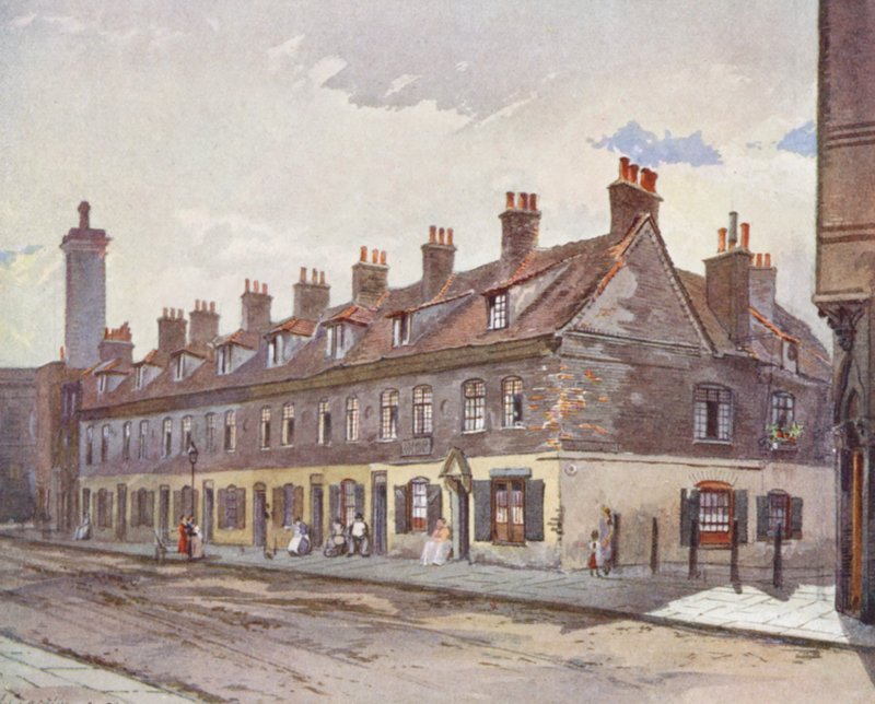 Lost London: Old Houses in Pye Street, Westminster by John Crowther