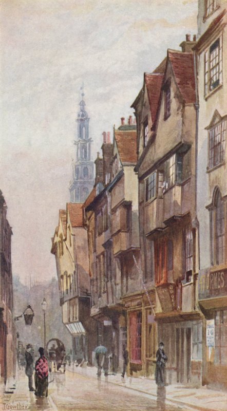 Lost London: Wych Street, looking east from New Inn Gateway by John Crowther