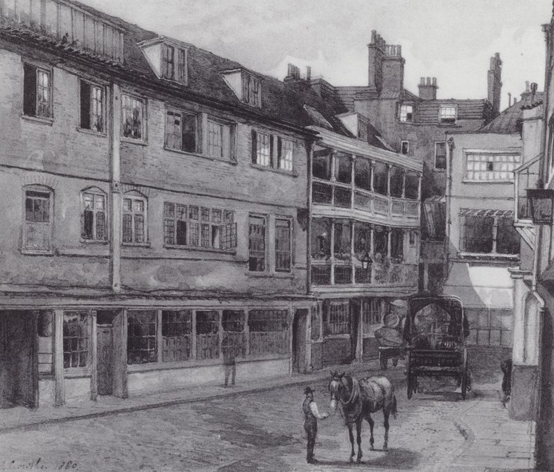 Lost London: Yard of the George Inn, Borough by John Crowther