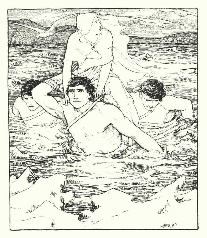 Illustration for The Story of Deirdre by John Dickson Batten