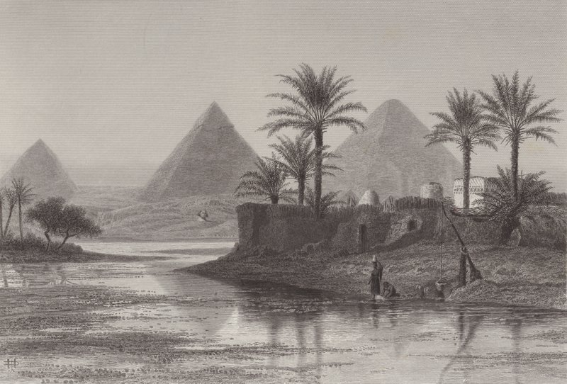 Pyramids of Giza by John Douglas Woodward