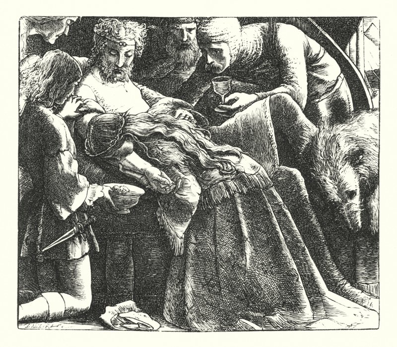 A Dream of Fair Women by John Everett (after) Millais