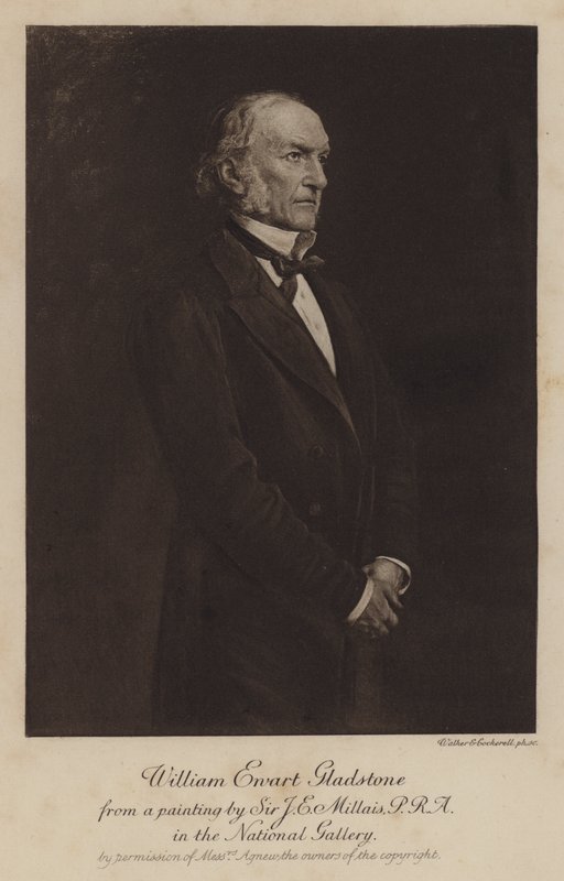 William Ewart Gladstone, British Liberal Statesman and Prime Minister by John Everett (after) Millais