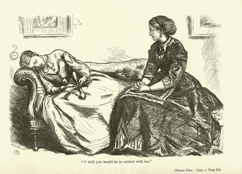 Illustration for Phineas Finn by Anthony Trollope by John Everett Millais