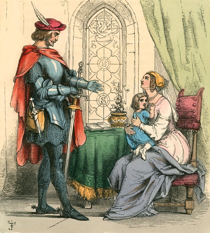 Grissel Consents to Give Up Her Child by John Franklin