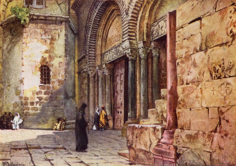 Entrance to the Church of the Holy Sepulchre by John Fulleylove