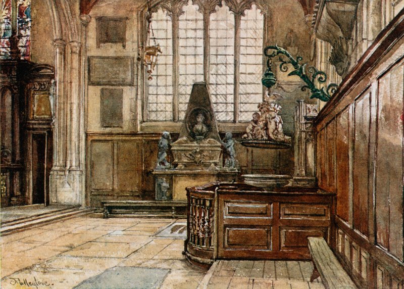 Interior of Allhallows, Barking-by-the-Tower by John Fulleylove