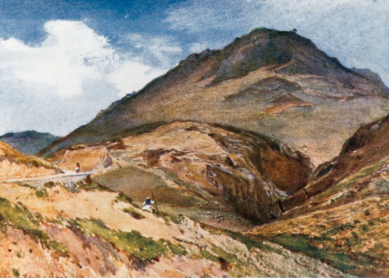 The Acropolis of Mycenae from South-West, with Mount Elias by John Fulleylove