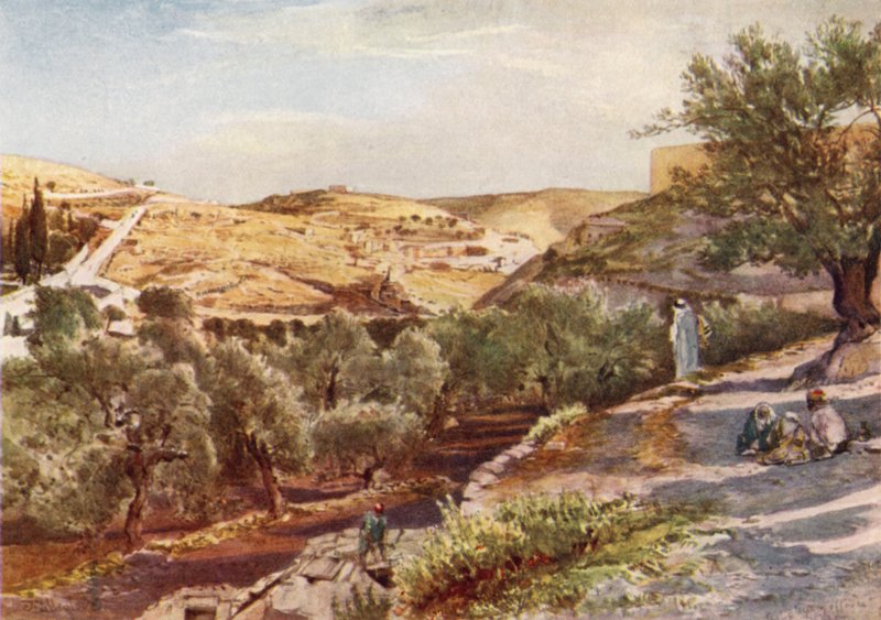 The Upper Valley of the Kidron, looking South by John Fulleylove