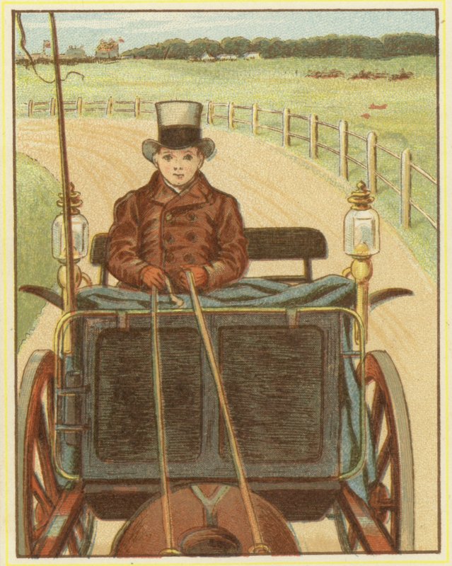 Boy driving a horse and cart by John George (after) Sowerby