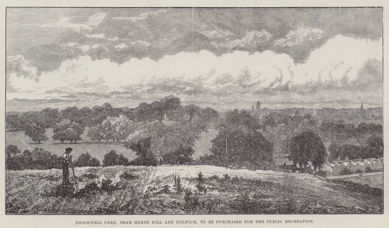 Brockwell Park, near Herne Hill and Dulwich, to be purchased for the Public Recreation by John Gilbert