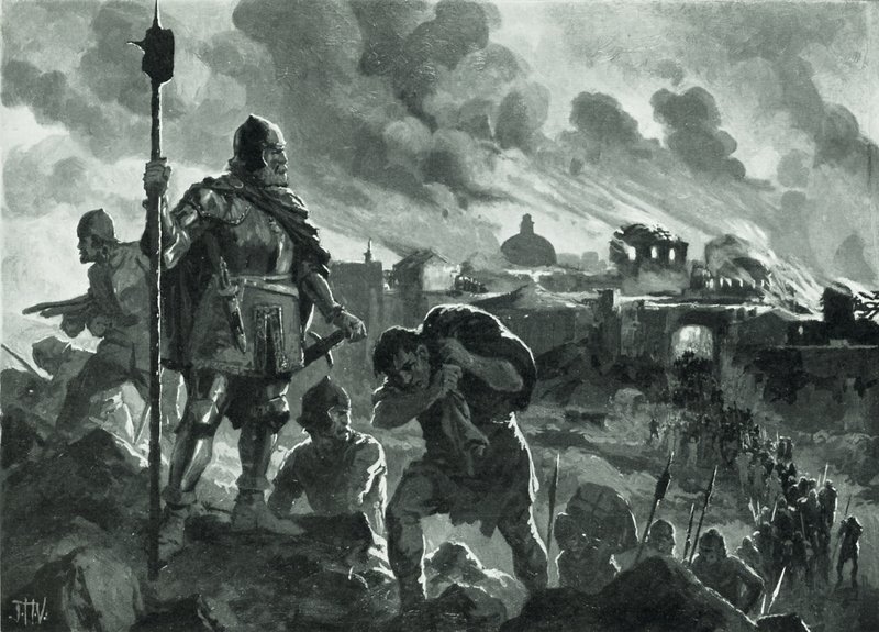 Ivan the Black Sets Fire to Zhabliak, 1484 by John Harris Valda