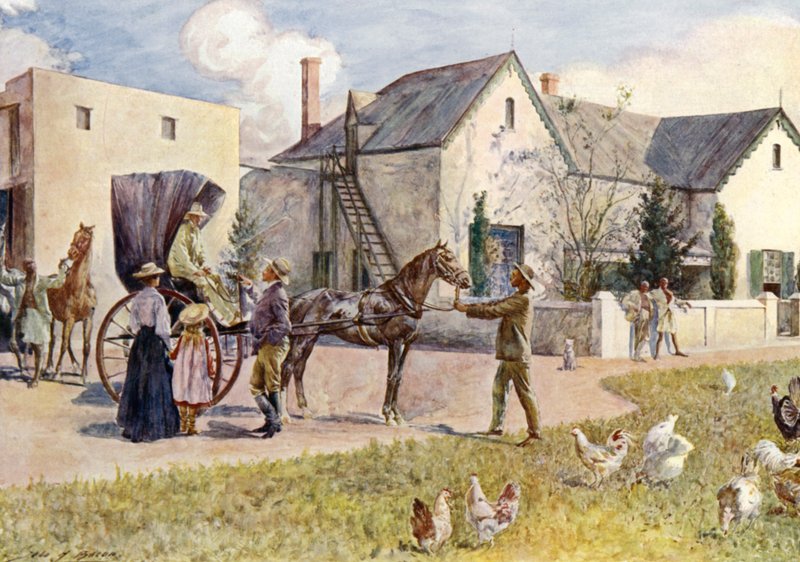 A South African Farm by John Henry Frederick (after) Bacon