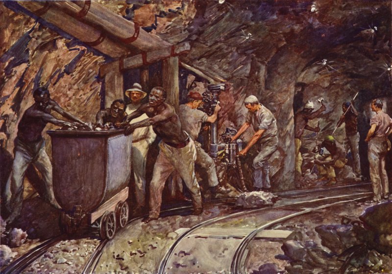 Kimberley diamond mines by John Henry Frederick (after) Bacon