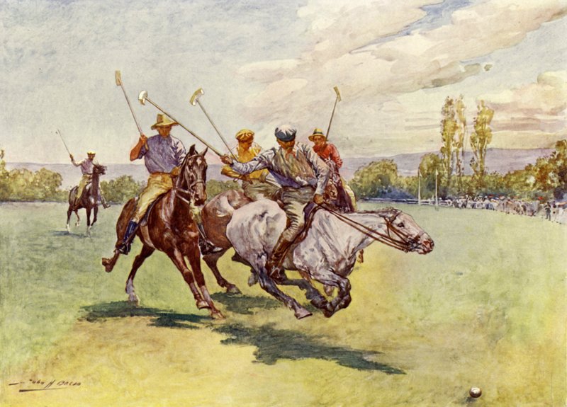 Polo in South Africa by John Henry Frederick (after) Bacon