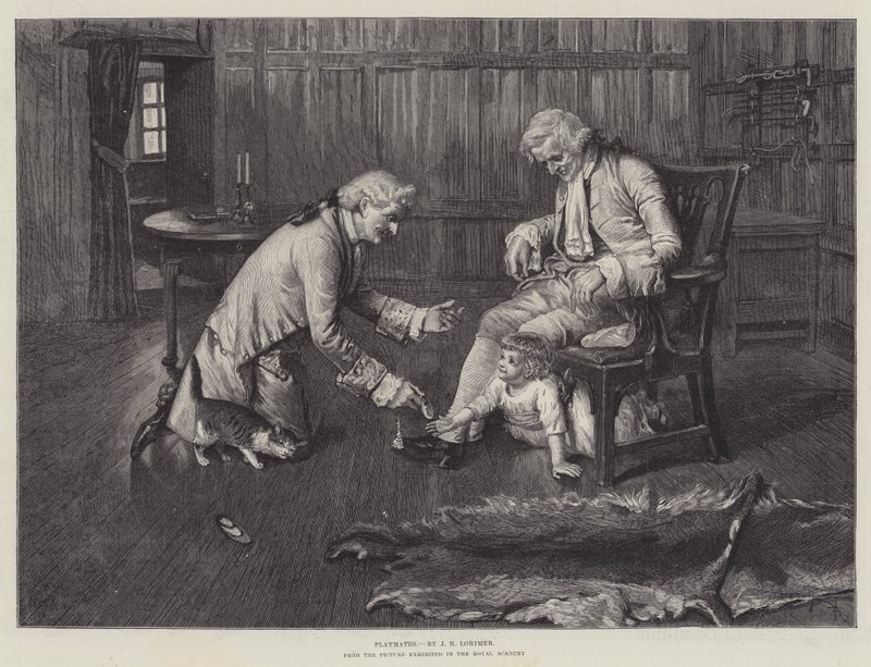 Playmates, from the Picture Exhibited in the Royal Academy by John Henry Lorimer