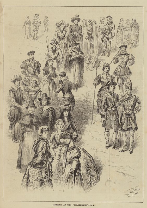 Costumes at the Healtheries by John Jellicoe
