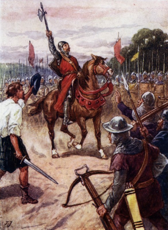 William Wallace at the Battle of Falkirk, Scotland by John Jellicoe