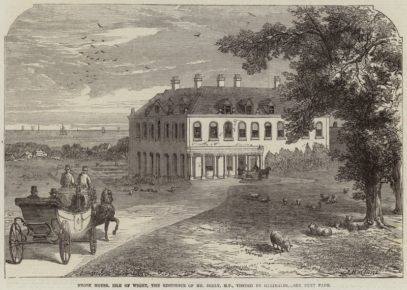 Brook House, Isle of Wight, the Residence of Mr Seely, MP, Visited by Garibaldi by John Jessop Hardwick