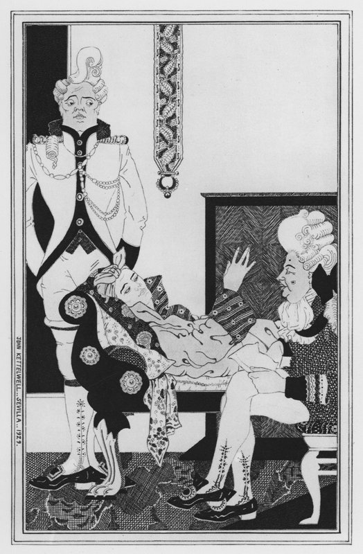 Illustration for Love for Love by William Congreve by John Kettelwell