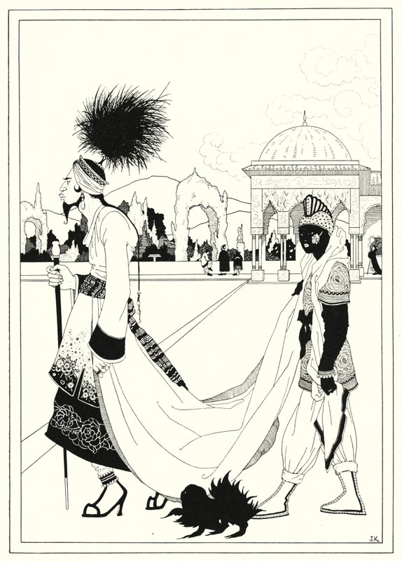Illustration for The Story of Aladdin and the Wonderful Lamp (litho) by John Kettelwell
