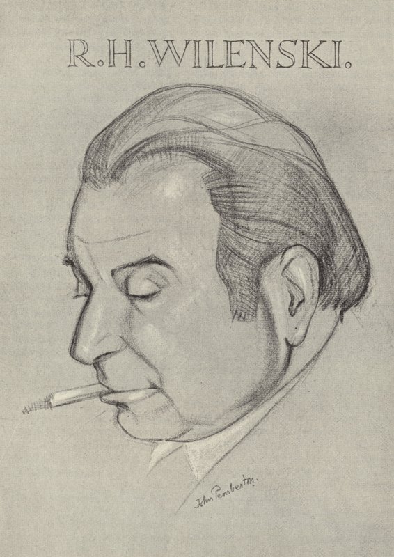 R H Wilenski, English art critic and writer by John L. Pemberton
