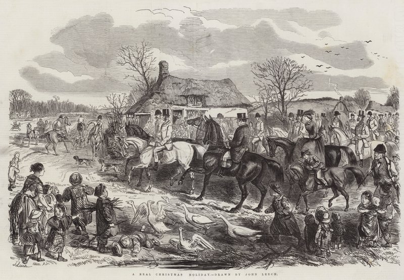 A Real Christmas Holiday by John Leech