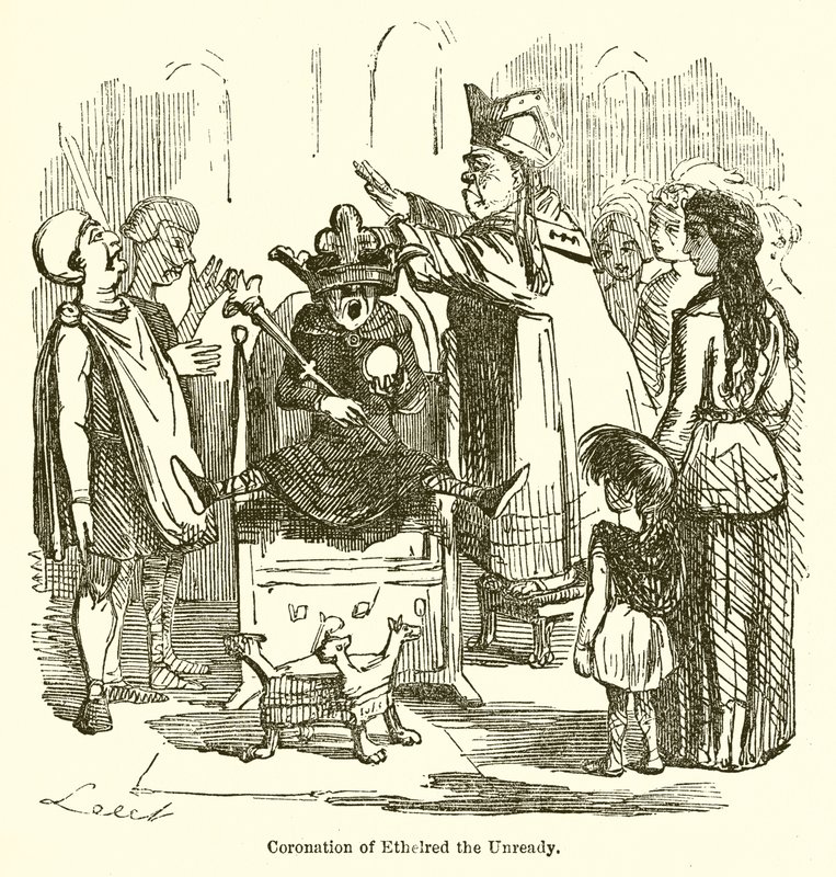 Coronation of Ethelred the Unready by John Leech