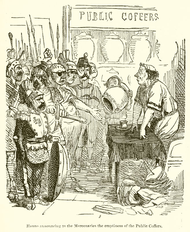 Hanno Announcing to the Mercenaries the Emptiness of the Public Coffers by John Leech