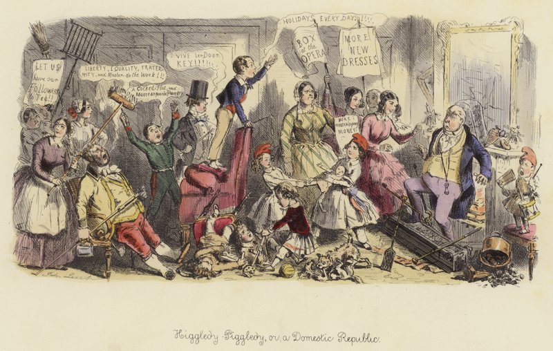 Higgledy-Piggledy, or a Domestic Republic by John Leech