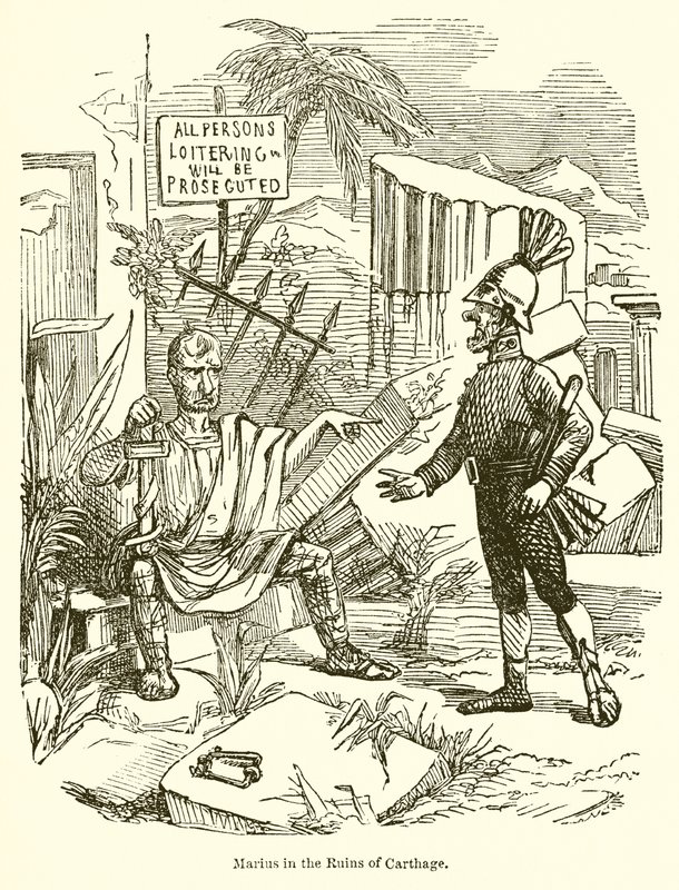 Marius in the Ruins of Carthage by John Leech