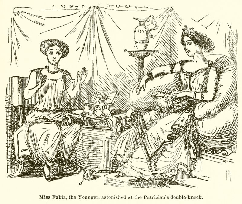 Miss Fabia, the Younger, Astonished at the Patrician