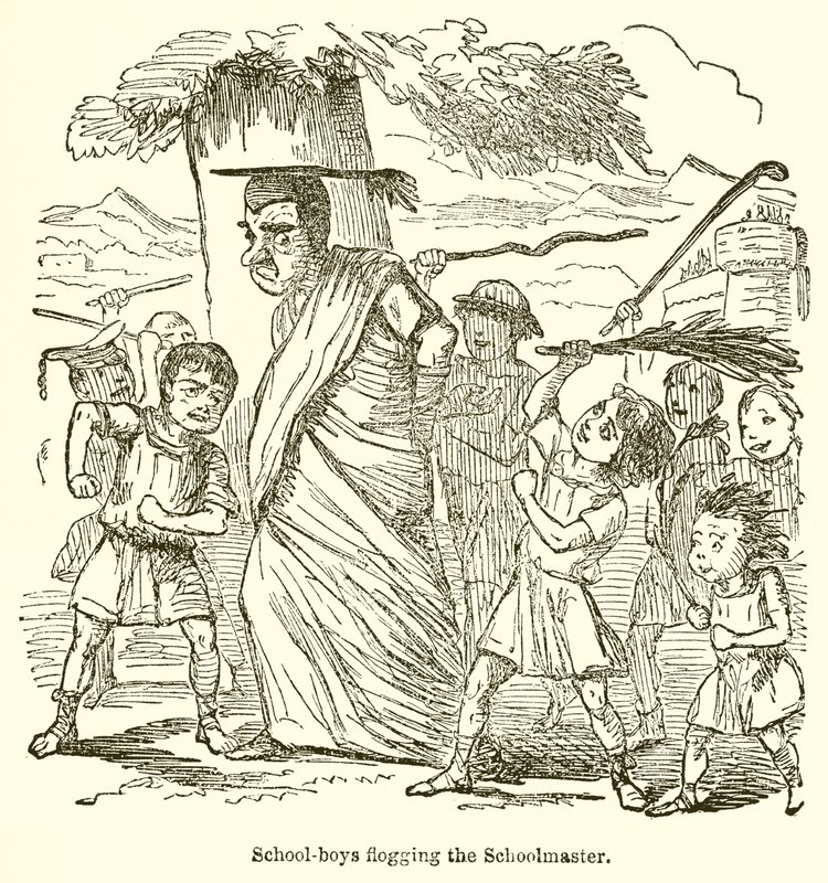 School-Boys Flogging the Schoolmaster by John Leech