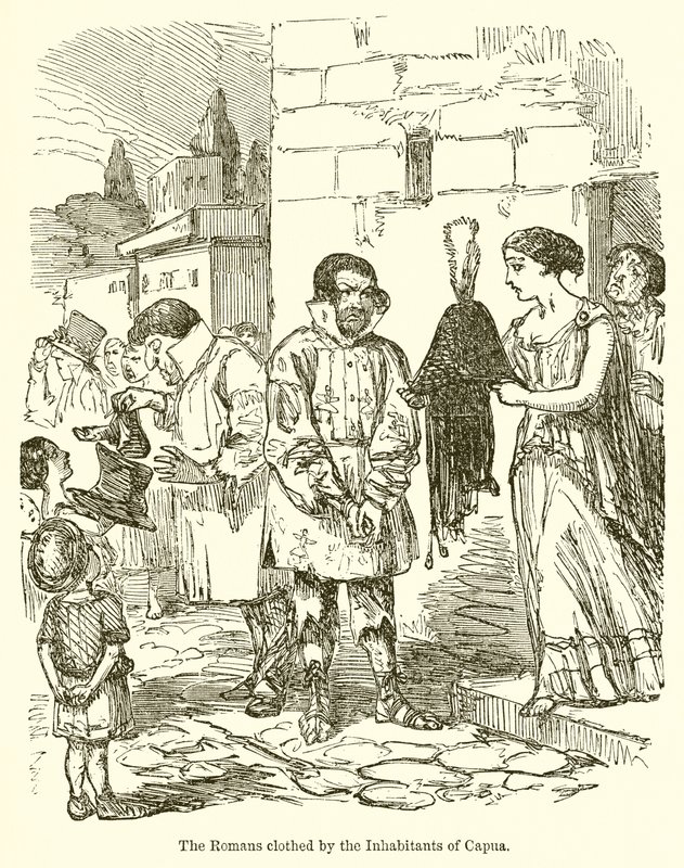 The Romans Clothed by the Inhabitants of Capua by John Leech
